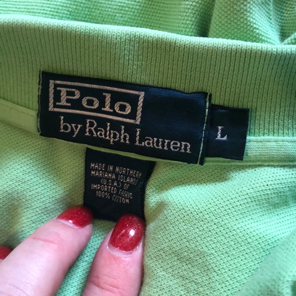 Polo by Ralph Lauren Lime/Mint Green Polo Shirt - Picture 3 of 3